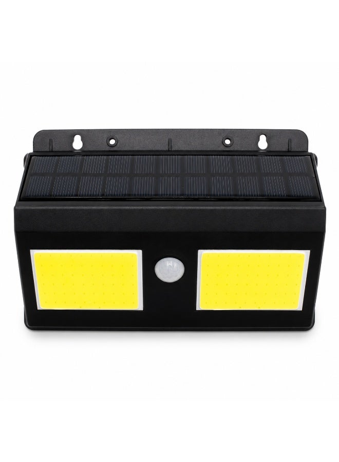 Roska 20W Solar LED Wall Light Outdoor Motion Sensor Security Lamp With Dual COB Panels Wide Beam Angle Waterproof IP65 Backyard and Patio Lighting - Image 1