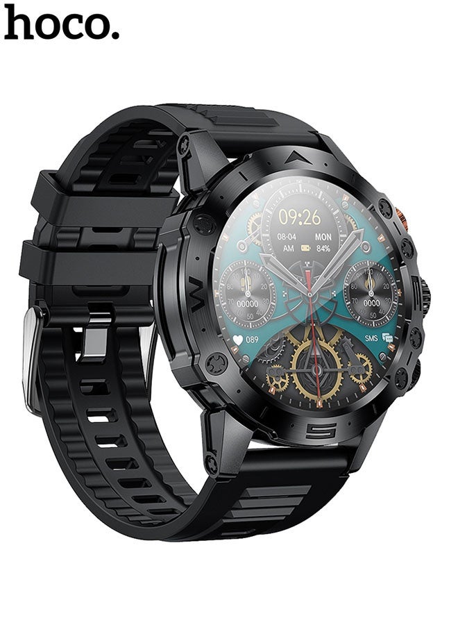 hoco. Y20 Smart Sports Watch (Call Version) Multi-Sport Modes Original(Black) - Image 1