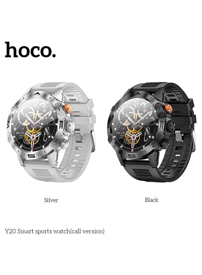 hoco. Y20 Smart Sports Watch (Call Version) Multi-Sport Modes Original(Black) - Image 5