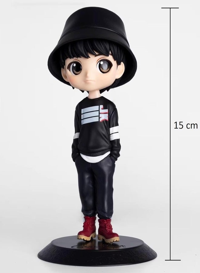 Abelestore TinyTan Mic Drop Jung Kook Action Figure- Miniature Toy Figure (Doll) Special Edition for Car Dashboard, Decoration, Cake, Office Desk & Study Table (Pack of 1) (Height- 15cm) - Image 2