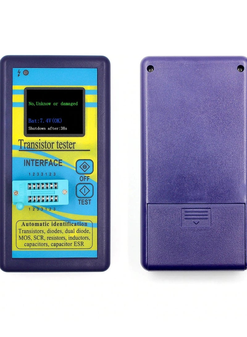 M328 - LCR portable component tester  Diode Thyristor Capacitance Resistor Inductance MOSFET ESR LCR Meter - Image 1