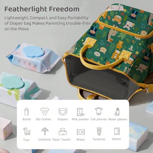 StarAndDaisy Baby Bag Mothers for Travel/Diaper Bag, 28L Waterproof Diaper Bag for Mother for Travel with 15 Multipurpose Pockets - Image 2