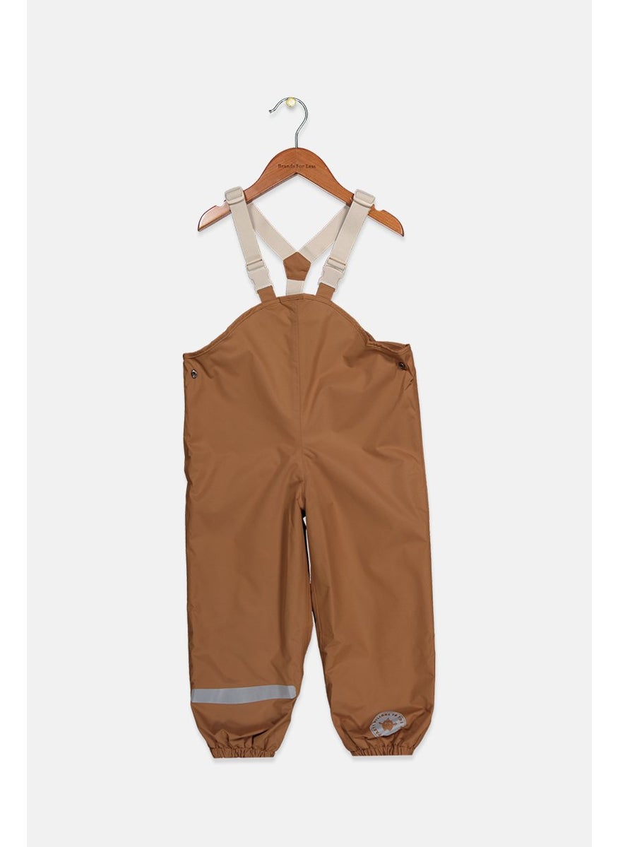 Tchibo - Kids Girl Plain Thermal Rompers, Brown - Image 1