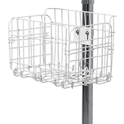 AddOn Metal Basket CTA AddOn Attachable Basket with Ring Clamp for Tablet Floor Stands PADAFS PADCGS PADSCGS PADSCGS9 PADHFS PADSHFS PADGFS PADSGF PADUAFS ADDBASK