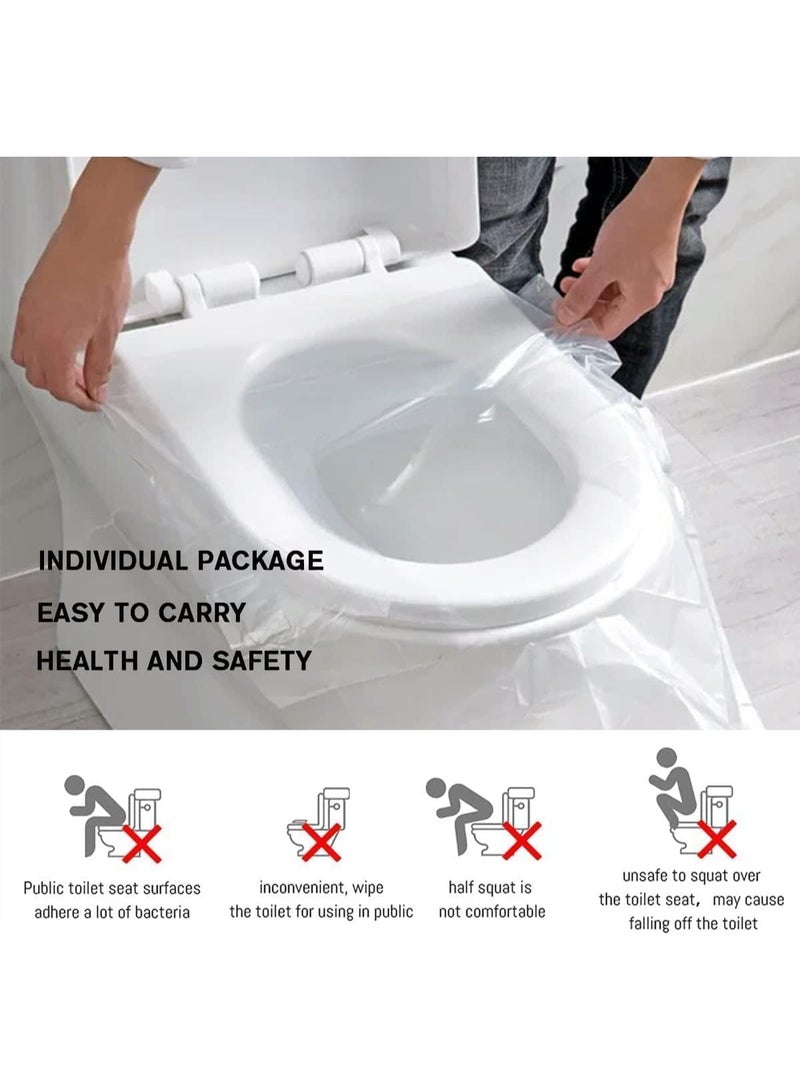Disposable toilet seat cover, suitable for travel and schools, 50 pieces. - Image 2