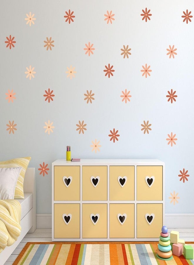 CVANU 6 Sheets of Beautiful Flowers Wall Sticker Printed on Frosted Vinyl Self-Adhesive for Wall Decoration (11.7inchX8.3inch)_F168 - Image 1
