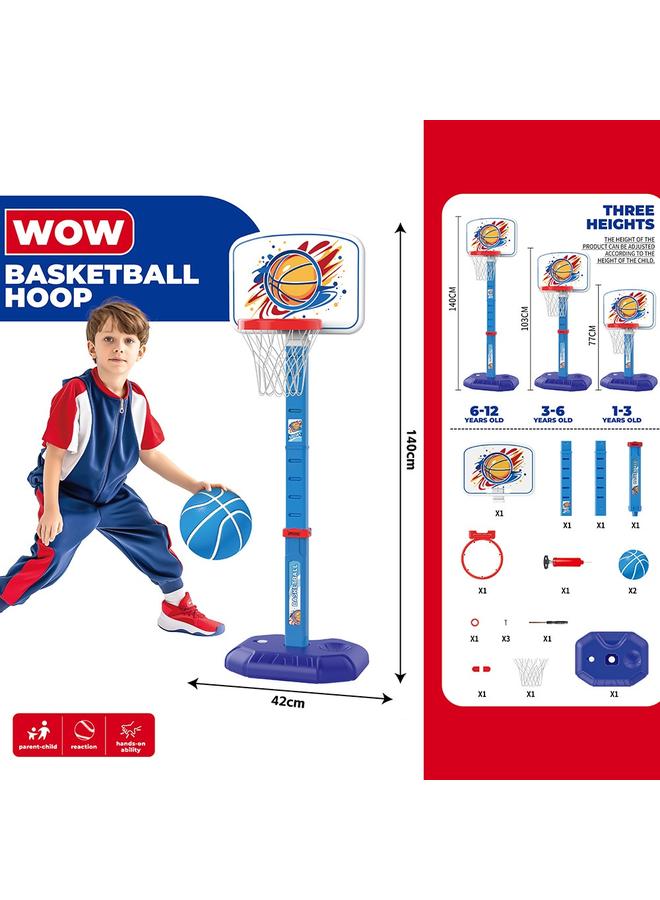 الأزرق جي دبليو <جديد> لعبة رمية 3 في 1 لعبة كرة سلة داخلية للأطفال في الهواء الطلق لعبة هدية رياضية - Image 1