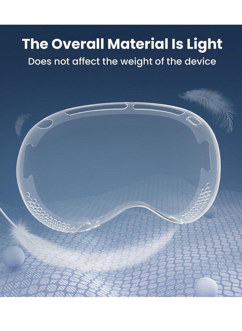 Generic - Compatible with Apple Vision Pro Case and Protective Cover TPU Protective Cover for Vision Pro VR Headset Accessories Ultimate Defense with Style Crystal Clear Slim Fit Shockproof Transparent - Image 1