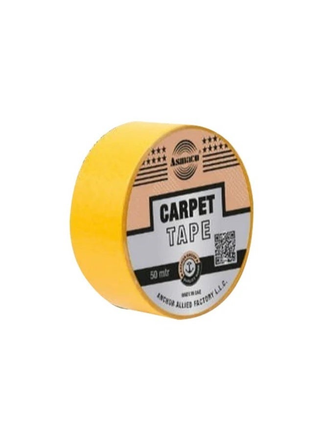 Asmaco Carpet Tape-Double sided adhesive-2pcs- 48mm x 15mtr- 2inch- Transparent- Heavy Duty Carpet tape for Rugs,Carpets,Mats,Runners-Indoor gripping tape double sided adhesive-works on all flooring - Image 5