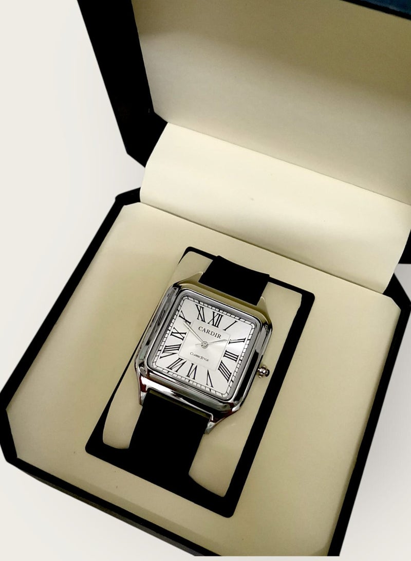 CARDIR Modern Carder watch with a rubber strap and a transparent dial with a modern design of Latin letters  - Image 3