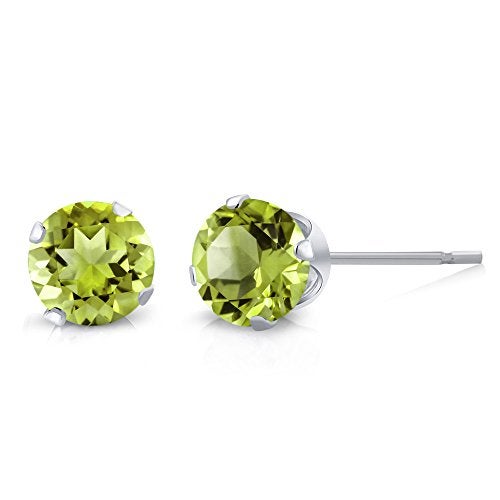 Gem Stone King 925 Sterling Silver Set of 6 Round 4MM Gemstone Stud Earrings - Amethyst, Topaz, Garnet, Citrine, Peridot - Sparkling and Elegant Jewelry For Women Men - Image 5