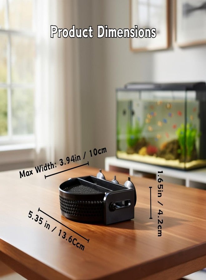 BEVINKATE Aquarium Filter Baffle with Suction Cups, Fish Tank Flow Controller, Water Surface Calmer & Flow Reducer for Betta Fish and Shrimp (Black, Medium) - Image 2