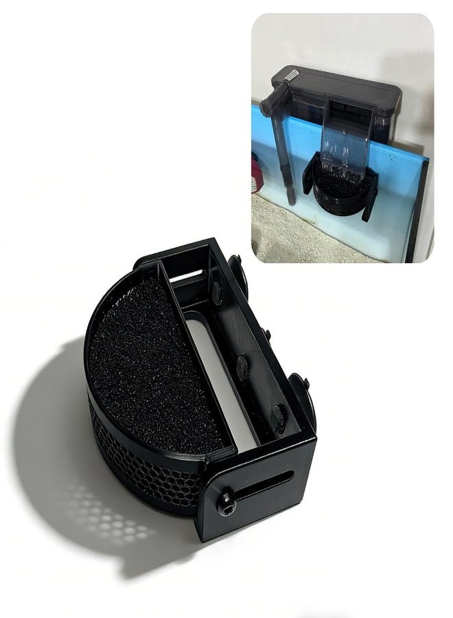 BEVINKATE Aquarium Filter Baffle with Suction Cups, Fish Tank Flow Controller, Water Surface Calmer & Flow Reducer for Betta Fish and Shrimp (Black, Medium) - Image 1
