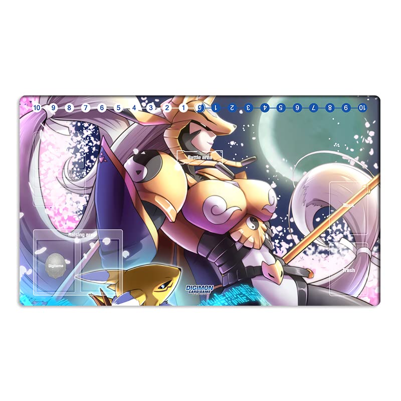 Mlikemat New DTCG Duel Playmat Digimon Diaboromon Trading Card Game TCG CCG Mat Pad + Free Bag (ZD002-453-SM) - Image 1