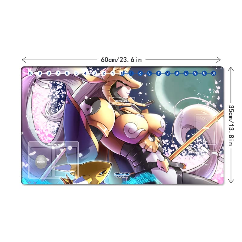 Mlikemat New DTCG Duel Playmat Digimon Diaboromon Trading Card Game TCG CCG Mat Pad + Free Bag (ZD002-453-SM) - Image 3