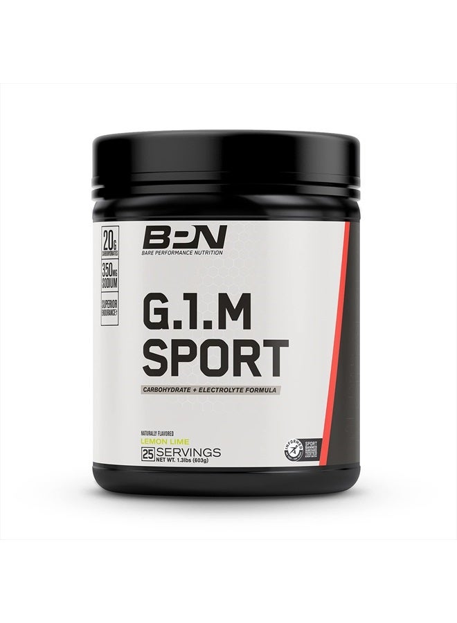 Bare Performance Nutrition , BPN G.1.M Go One More Sport, Endurance Training Fuel, Lemon Lime, Superior Carbohydrate Source & Electrolyte Formula, Reduce Fatigue, 25 Servings - Image 1