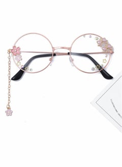 ماركة غير محددة قلادات نظارات، سلاسل نظارات، نظارات كيوي دائرية، مع ملحقات سلسلة كيوي، أزياء كوصولاي زهور ساكورا، نظارات جميلة، للسيدات والفتيات  - Image 2
