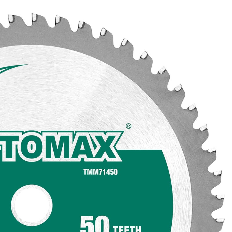 TOMAX 7-1/4-Inch 50 Tooth Industrial Level Steel and Ferrous Metal Saw Blade with 5/8-Inch Arbor - Image 2