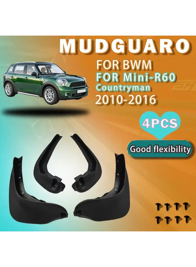4pcs Car Mud Flaps For BMW Mini Countryman R60 2010 2016 Durable Scratch Resistant - Image 2