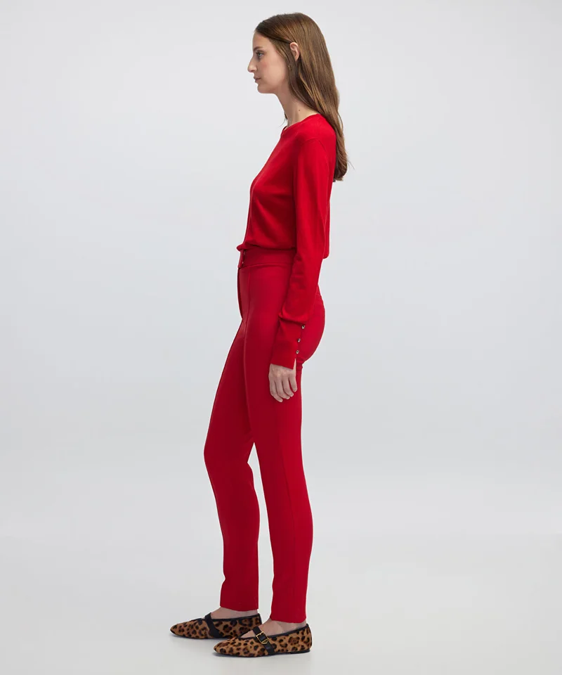 ابيكول High-Rise Skinny Trousers