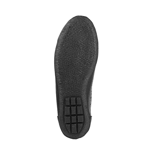 Mochi Women's Black Faux Leather Fashion Casual Ballerina Shoes UK/4 EU/37 (31-4932) - Image 4