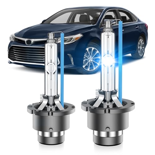 SENROBO Fit for 20112016 Toyota Avalon Sienna Venza D4S HID Xenon Headlight Bulbs 350 Brightness High Low Beam Light Bulb 8000K White Blue Plug and Play Pack of 2 - Image 1