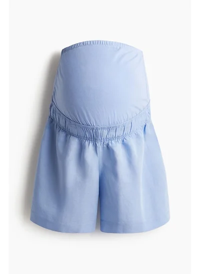 H&M MAMA Linen-blend shorts