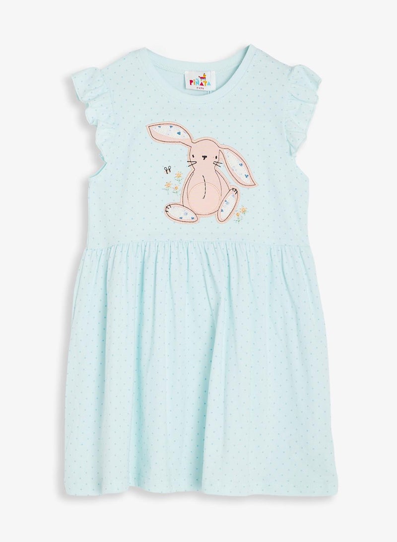 Pinata Cute Bunny Printed Summer Dress - Image 2