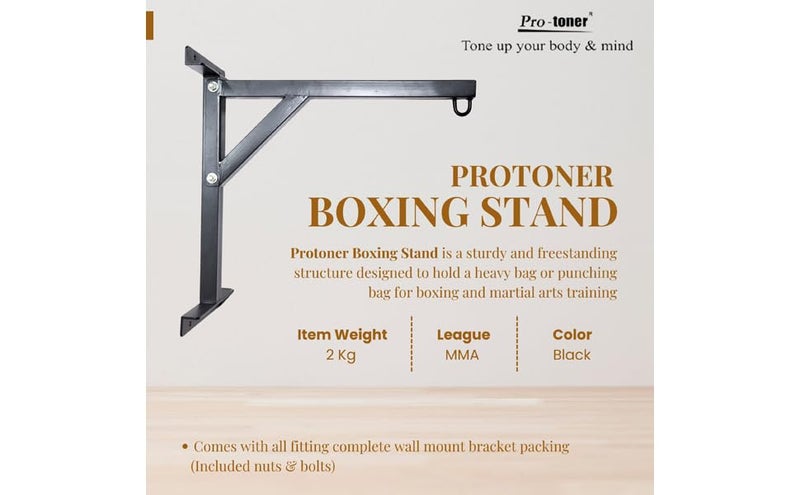 Protoner Boxing Bag Metal Hanger, Metal, Black - Image 2