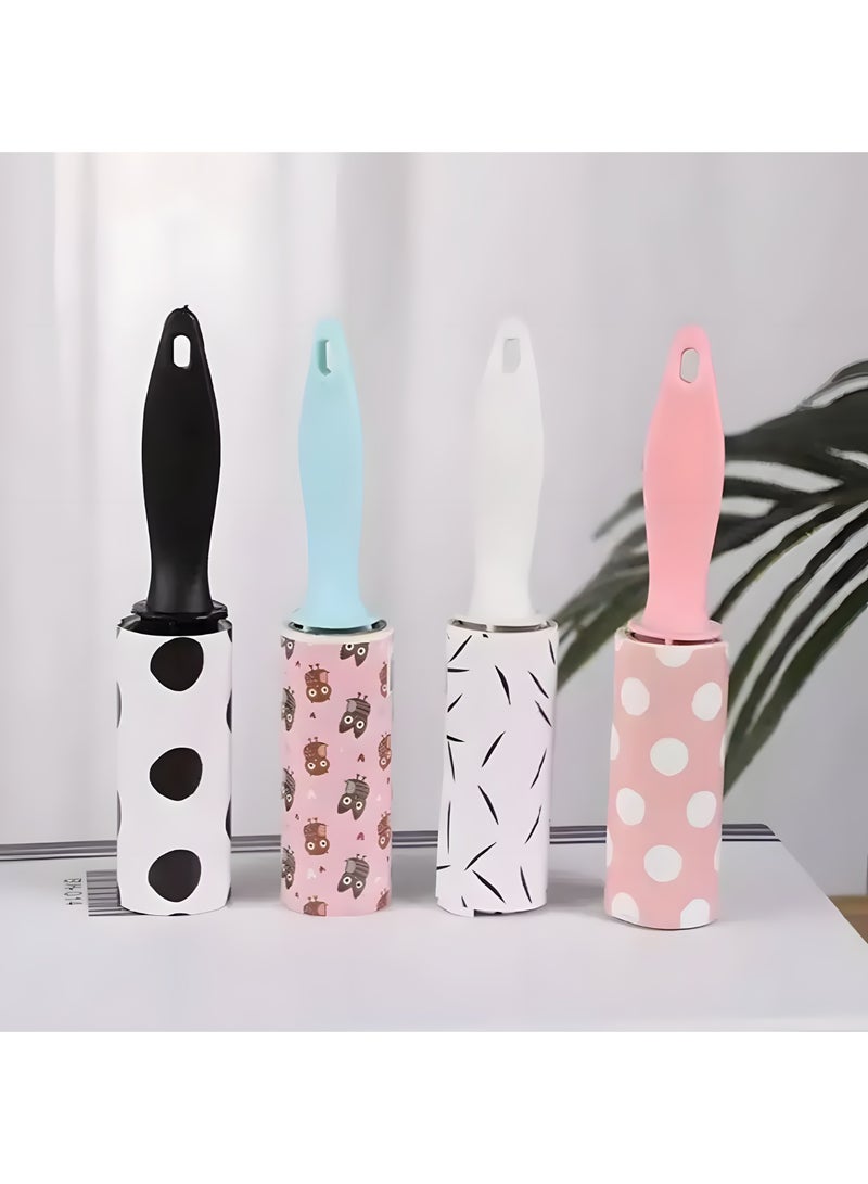 رول إزالة شعر القطط (صغيرة مناسبة للتنقل) مزيل شعر الحيوانات الأليفة بحجم صغير عملي ومثالي للسفر والتنقل لإزالة الوبر والشعر المتساقط من الملابس والأثاث والسجاد بسهولة وفعالية أداة تنظيف محمولة للقطط والكلاب - Image 2