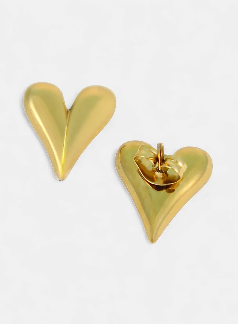 SOHI SOHI Women The Danity-Amore Stud Earrings | California  Colour | One-Size | Metallic Alloy Material | Push Back Closure | Earrings For Casual & Evening Wear