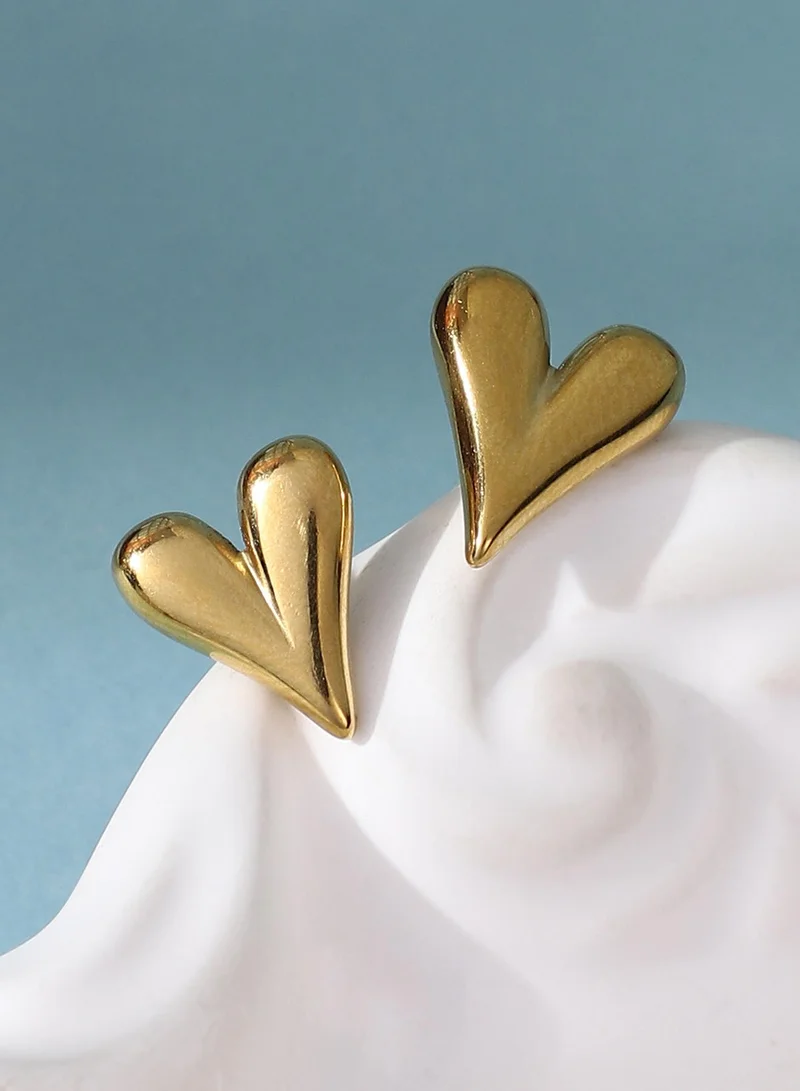 SOHI SOHI Women The Danity-Amore Stud Earrings | California  Colour | One-Size | Metallic Alloy Material | Push Back Closure | Earrings For Casual & Evening Wear