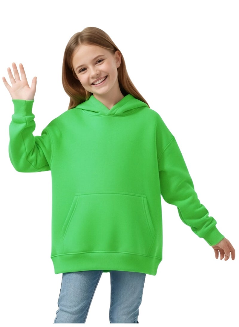 ويني بي هودي قطن للأطفال صبيان وبنات | سترة شتوية للشباب مع جيب، سترة ربيعية دافئة | مقاسات من الرضع إلى المراهقين من 2-16 سنة - Image 1