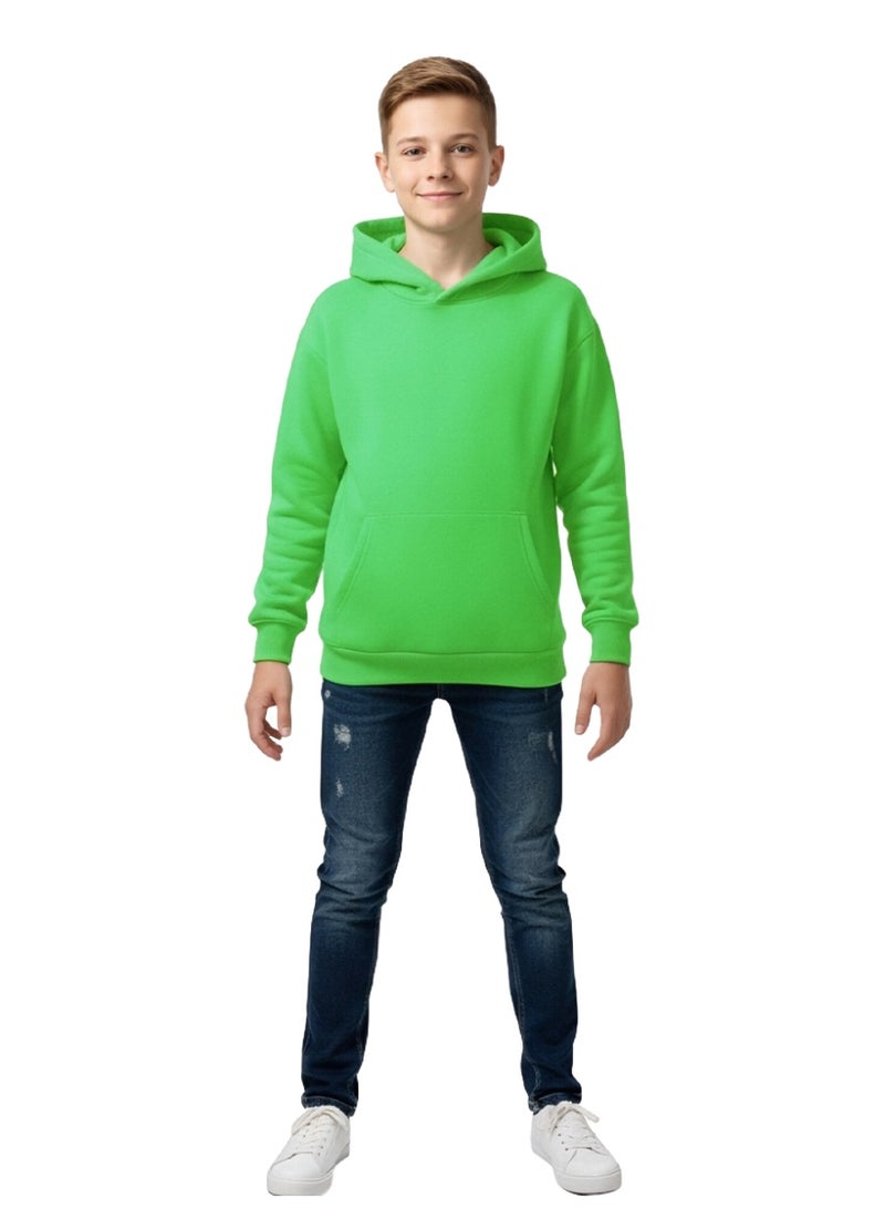 ويني بي هودي قطن للأطفال صبيان وبنات | سترة شتوية للشباب مع جيب، سترة ربيعية دافئة | مقاسات من الرضع إلى المراهقين من 2-16 سنة - Image 5