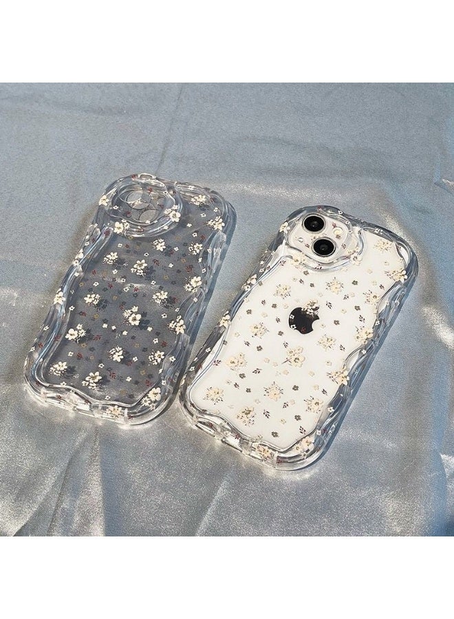 NIBEMINENT White Small Floral Pattern Protective TPU Case Cover For iPhone 15 Pro Max - Image 2