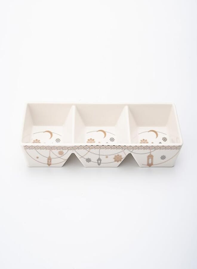 Rosa/Porcelain (Zina Galaxy divided plate)