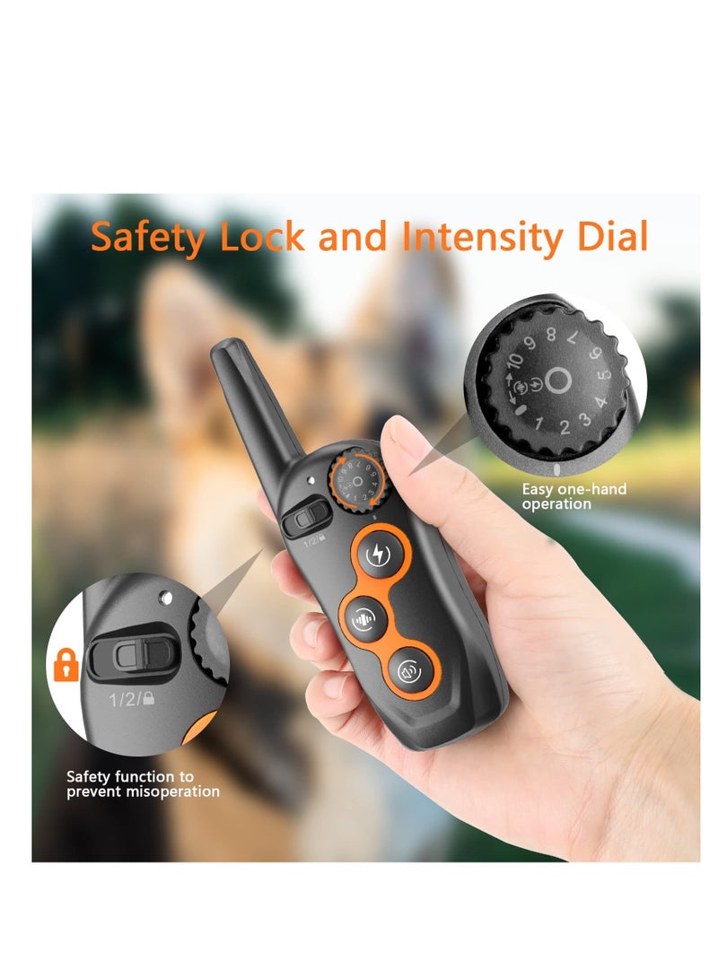 Generic Dog Shock Collar with Remote, 100% Waterproof Dog Shock Collar with Remote Range 1300ft, 3 Training Modes, Beep, Shock, Vibration, Rechargeable Electric Shock Collar for  Large,Medium,Small Dogs - Image 4