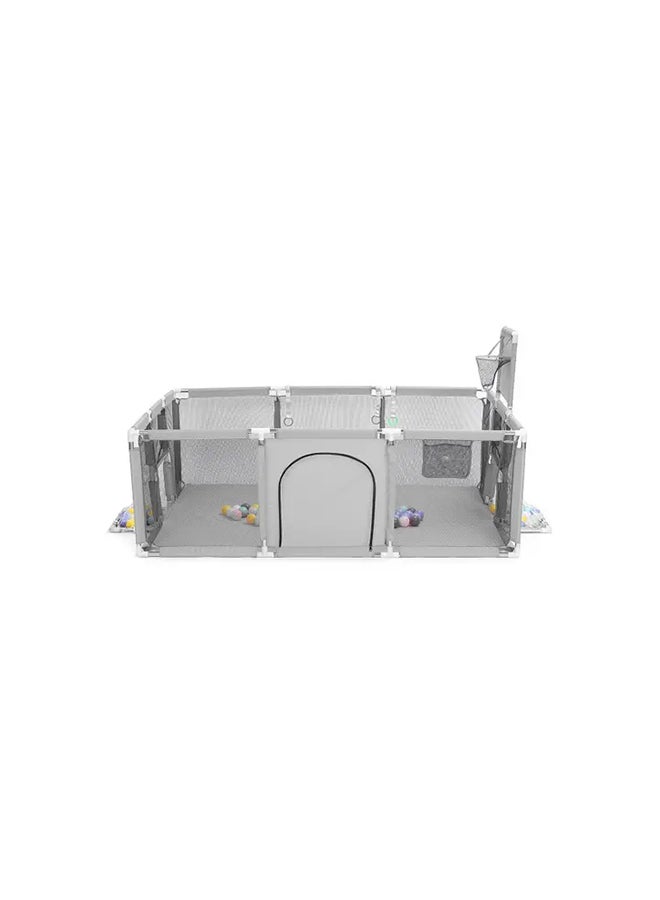 Arabest Foldable Playpen Activity Center Room Tent Playard Grey 122x182x66cm - Image 5