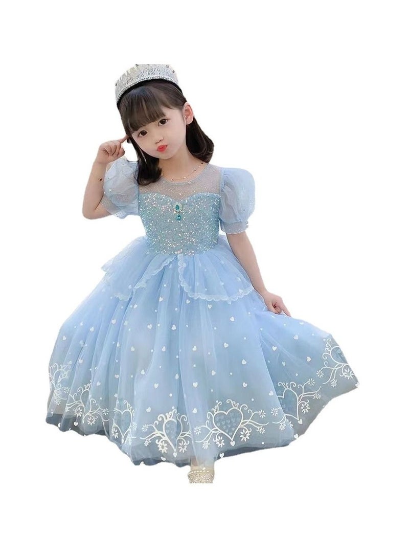 Party Costume Dress with Cape - Image 5