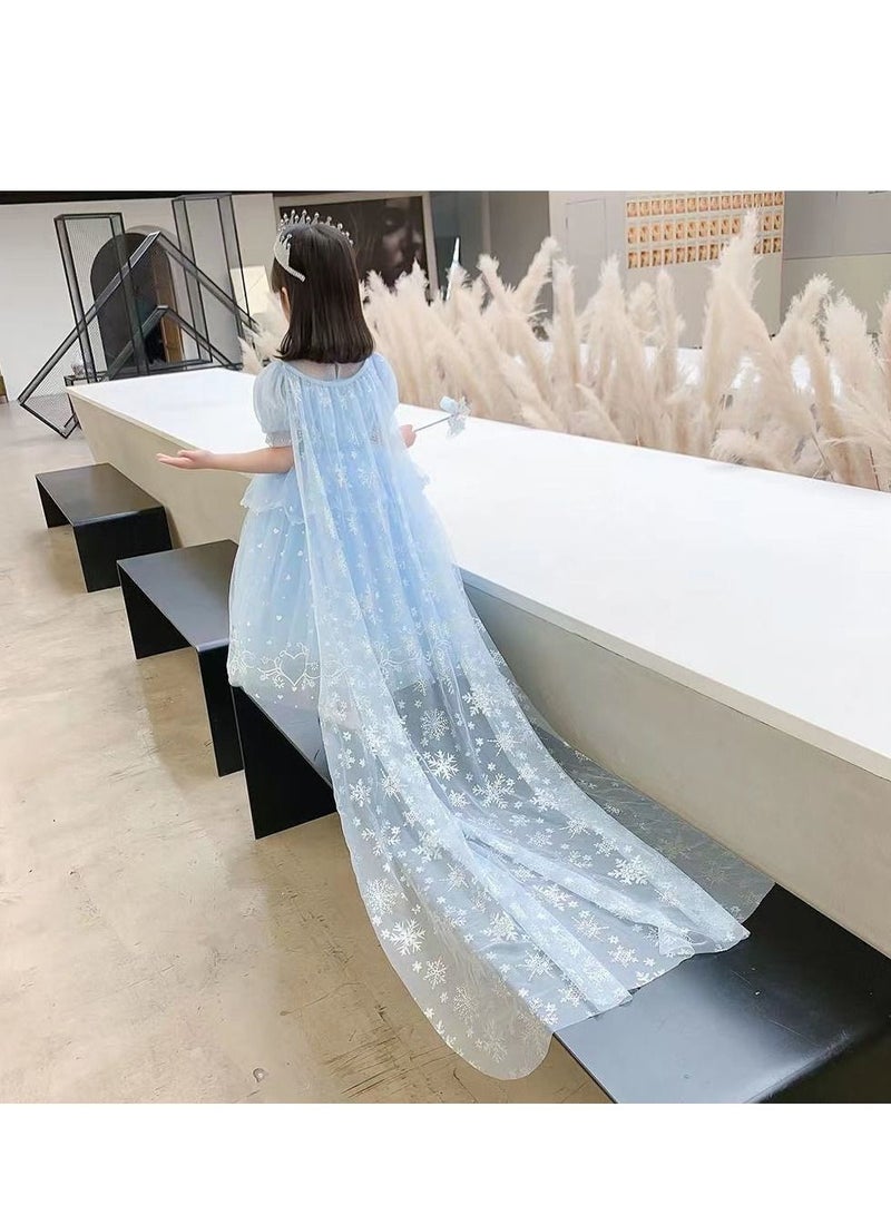 Party Costume Dress with Cape - Image 3