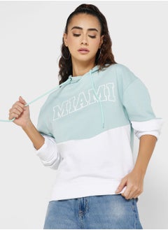 Cut & Sew Pullover Hoodie