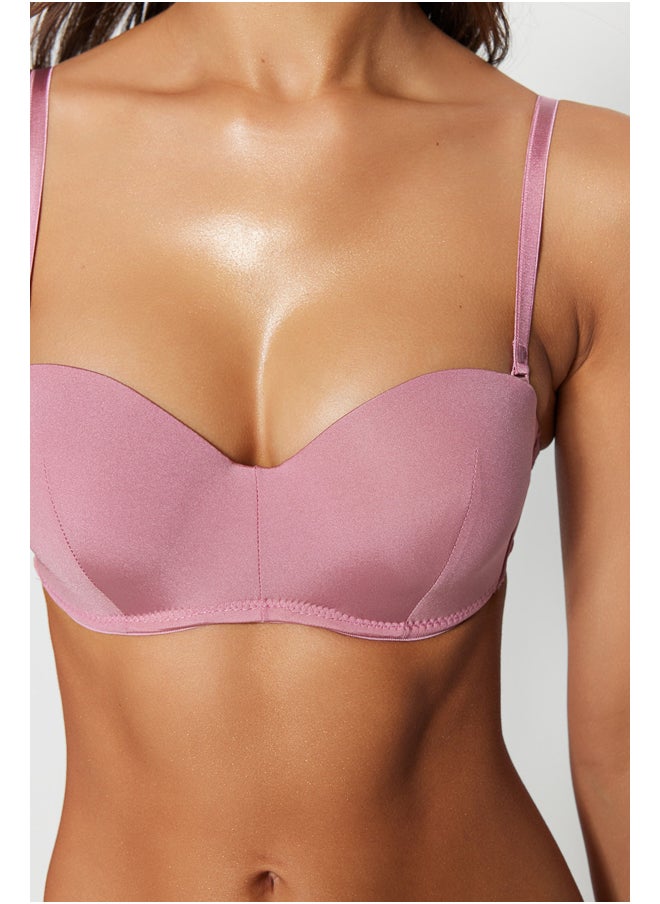 trendyol - Dried Rose Polyamide Filled Strapless Bra with Detachable Straps THMSS23SU00001 - Image 1