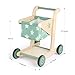 Asweets 2 in 1 Wooden Baby Walker Push and Pull Doll Stroller Shopping Cart Learning Walker for Boys and Girls Sit Stand Learning Toddler Toy Green - Image 4