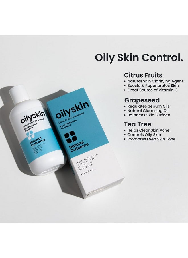 natural outcome natural outcome Oily Skin Cleanser | Oil Control Daily Face Wash | Pore Hydrating Non-Greasy Cleansing Gel with Purifying Citrus Extracts for Oily Skin Types | Sulfate & Cruelty Free | 8 oz  - Image 5