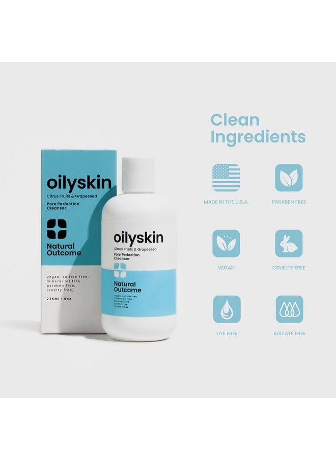 natural outcome natural outcome Oily Skin Cleanser | Oil Control Daily Face Wash | Pore Hydrating Non-Greasy Cleansing Gel with Purifying Citrus Extracts for Oily Skin Types | Sulfate & Cruelty Free | 8 oz  - Image 4