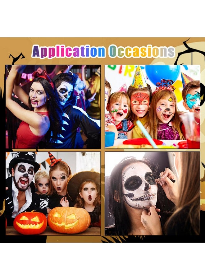 Sovoncare Oil Based Face Painting Kit Professional For Kids，20 Colors Facepaint Halloween Makeup Professional Face Painting Kit With 12 Brushes For Kids Cosplay Sfx Party Special Effects Makeup - Image 3