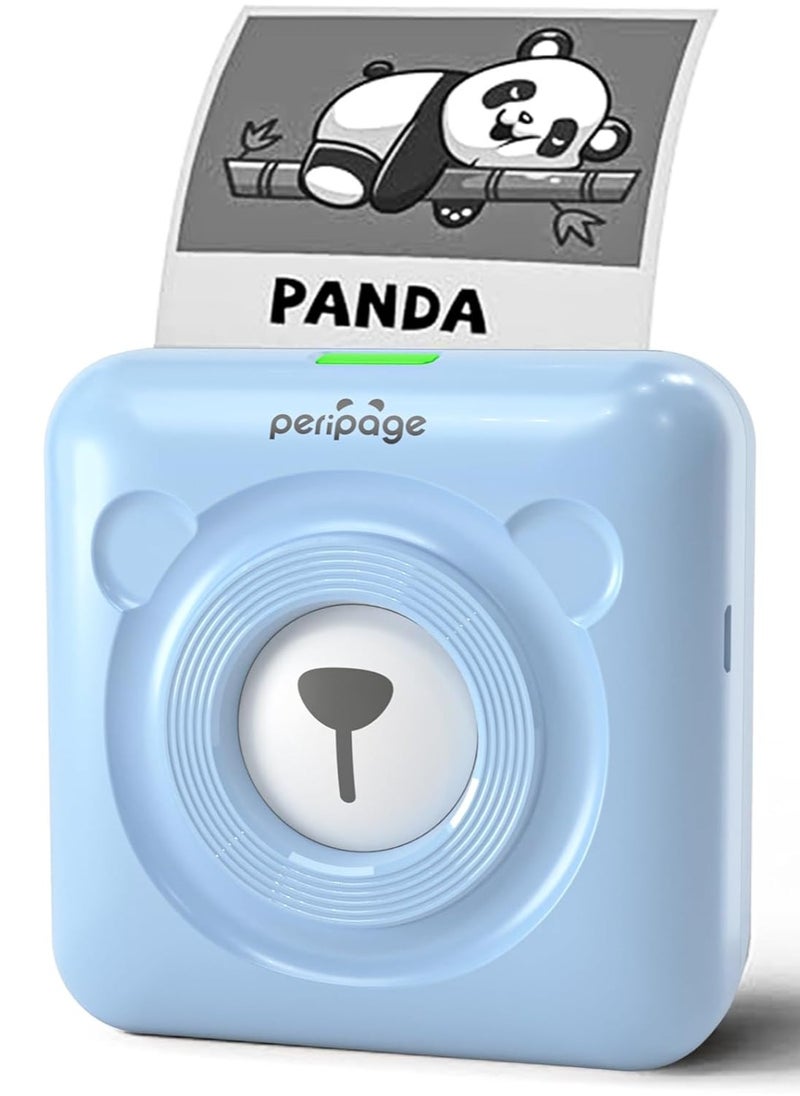 PeriPage Bisofice PeriPage Mini Printer, PeriPage A6 Pro 304DPI, Pocket HD Wireless BT Thermal Printer Picture Photo Label Memo Notes Journal Receipt Paper Instant Printer Sticker AR Photo Inkless Printing  - Image 1