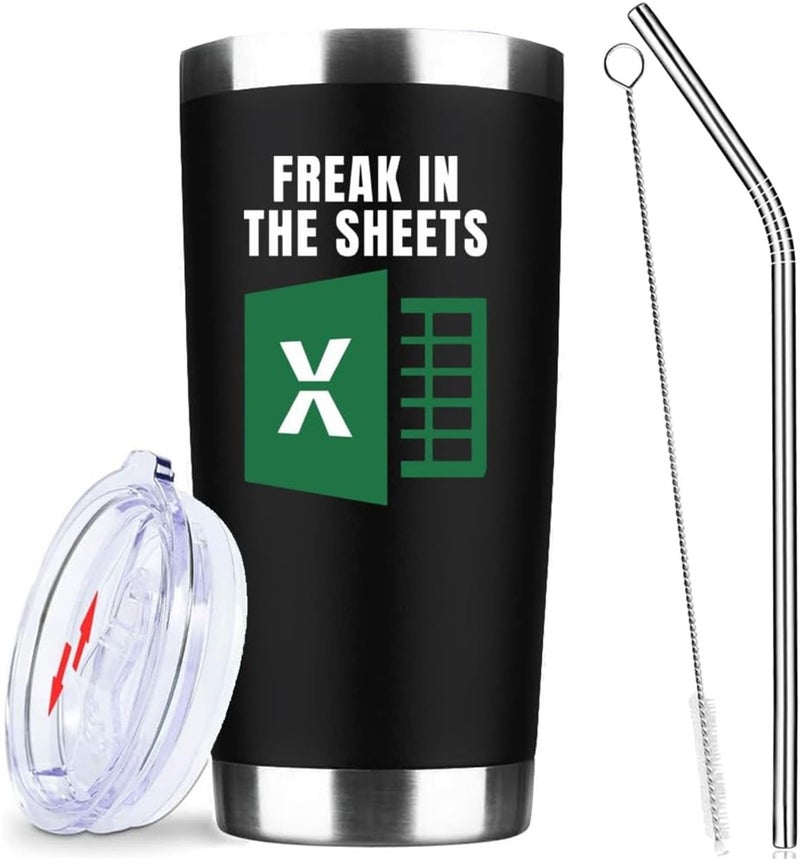 ATHAND Freak in The Sheets Coffee MugExcel MugOh This Calls for A Spreadsheet TumblerAccountant Gifts for BossFunny Water Bottle for Accountant CPA  Spreadsheet Tumbler for Nerd Coworkers