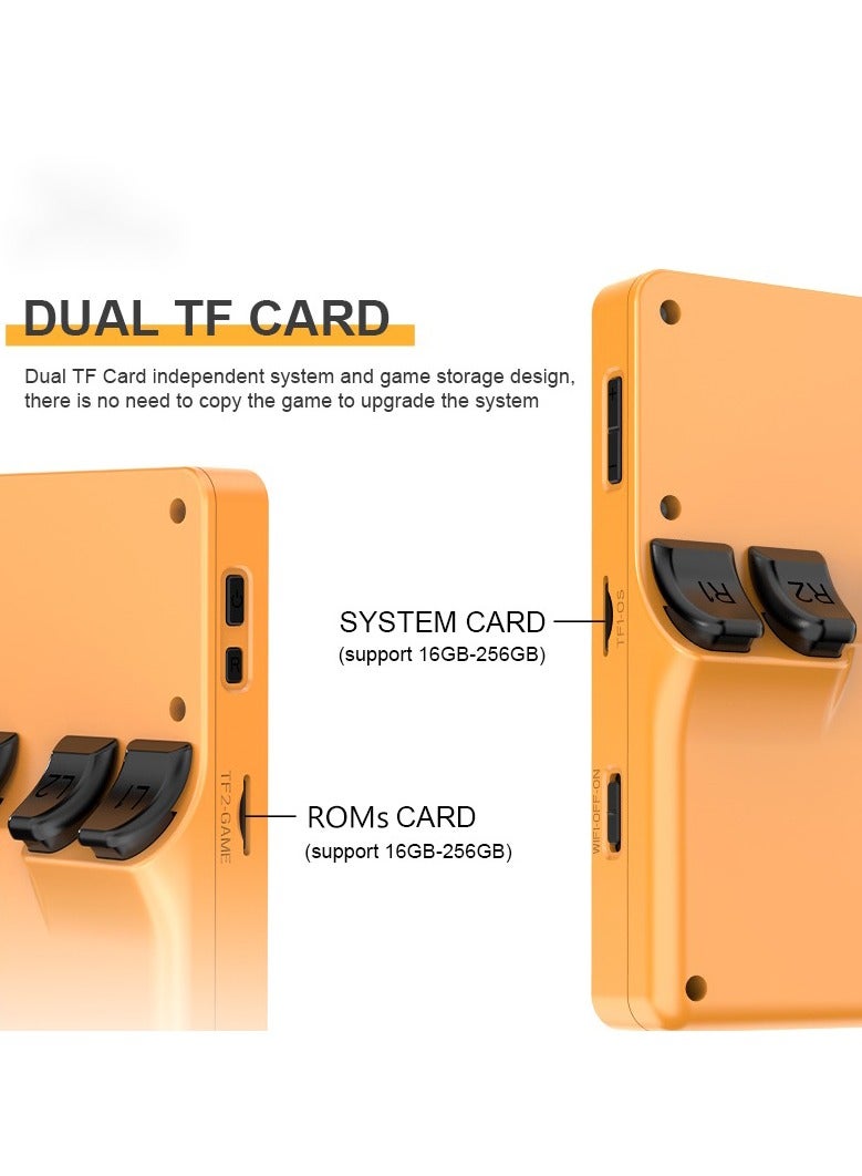 Powkiddy RGB20S Handheld Game Console 4:3 HD 640*480 IPS-LCD Quad-core 64Bit A7 CPU, Mali-G31 GPU, FPS Perfect 60HZ Gifts Package【 RGB20S-Yellow-128GB over 21000 ROMs Playable】 - Image 4