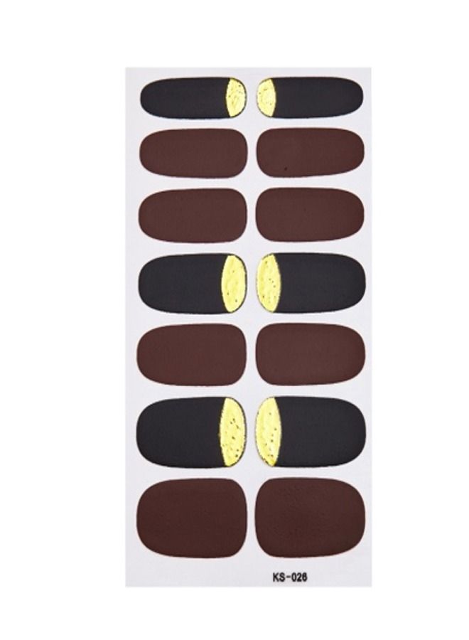 Generic 14-Pieces False Nails Sticker 